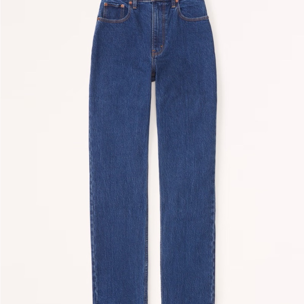 Abercrombie “90s Straight Ultra High Rise” Blue Women's Jeans